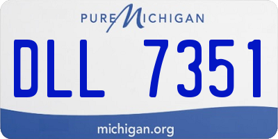 MI license plate DLL7351