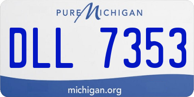 MI license plate DLL7353