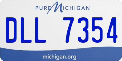 MI license plate DLL7354