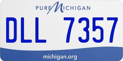 MI license plate DLL7357