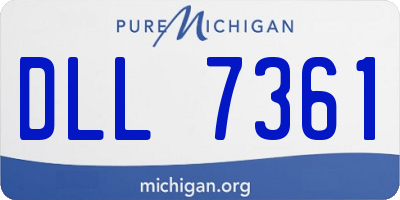 MI license plate DLL7361