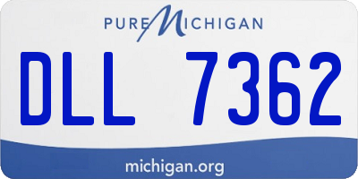 MI license plate DLL7362