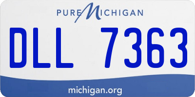 MI license plate DLL7363