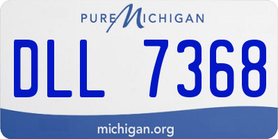 MI license plate DLL7368