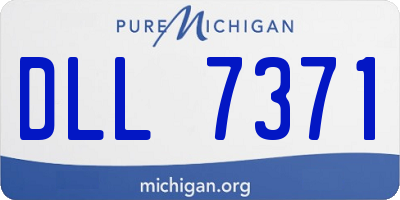 MI license plate DLL7371