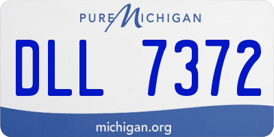MI license plate DLL7372