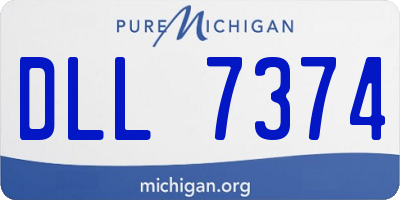 MI license plate DLL7374