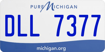 MI license plate DLL7377