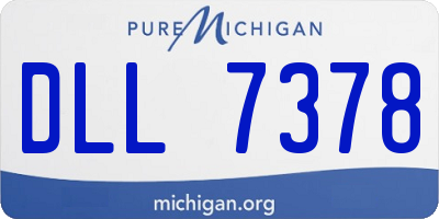 MI license plate DLL7378