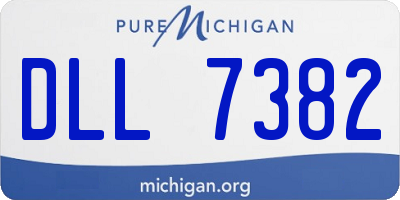 MI license plate DLL7382