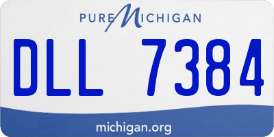 MI license plate DLL7384