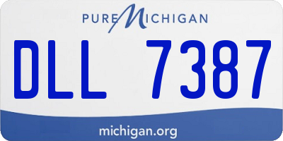 MI license plate DLL7387