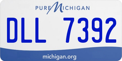 MI license plate DLL7392