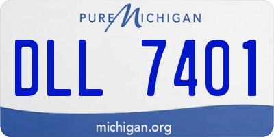 MI license plate DLL7401
