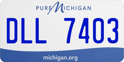 MI license plate DLL7403