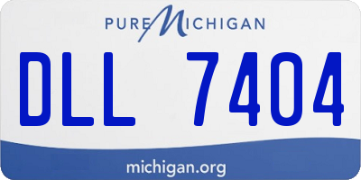MI license plate DLL7404