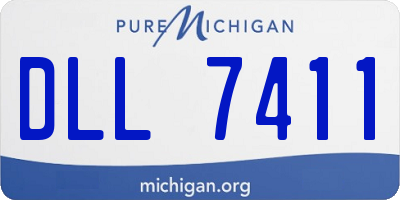 MI license plate DLL7411