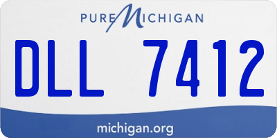 MI license plate DLL7412