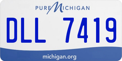 MI license plate DLL7419