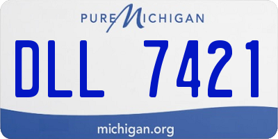 MI license plate DLL7421