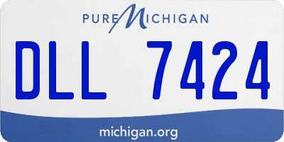 MI license plate DLL7424