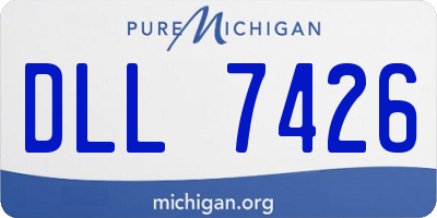 MI license plate DLL7426