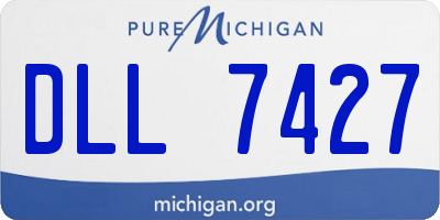MI license plate DLL7427