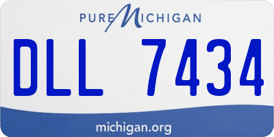 MI license plate DLL7434