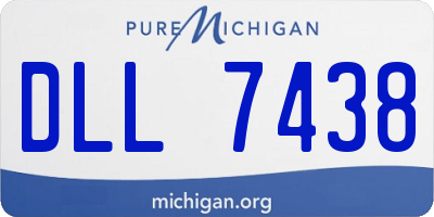 MI license plate DLL7438
