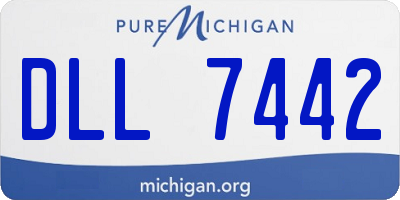 MI license plate DLL7442