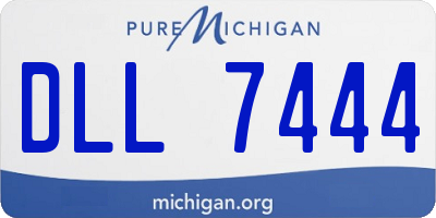 MI license plate DLL7444