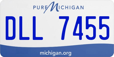 MI license plate DLL7455