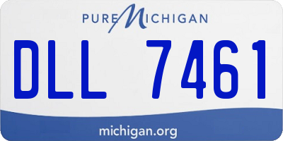 MI license plate DLL7461