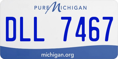 MI license plate DLL7467