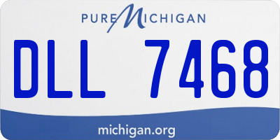 MI license plate DLL7468