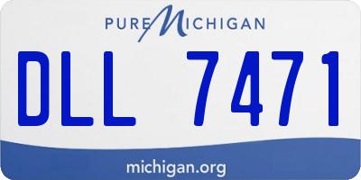 MI license plate DLL7471