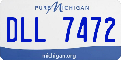 MI license plate DLL7472