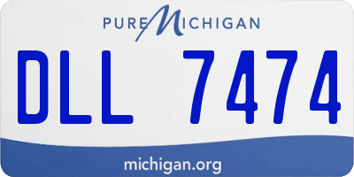 MI license plate DLL7474