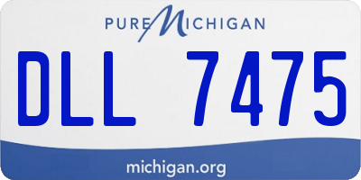 MI license plate DLL7475