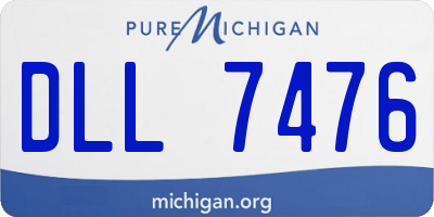 MI license plate DLL7476
