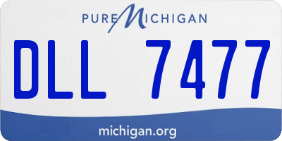MI license plate DLL7477