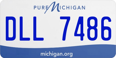 MI license plate DLL7486