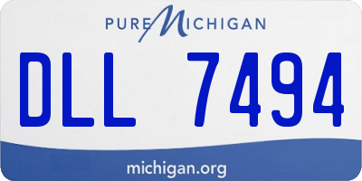 MI license plate DLL7494