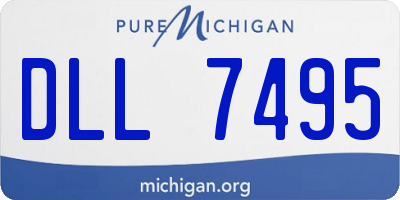 MI license plate DLL7495