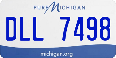 MI license plate DLL7498