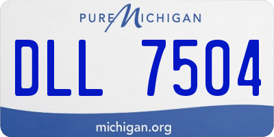 MI license plate DLL7504