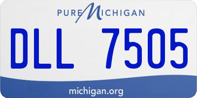 MI license plate DLL7505