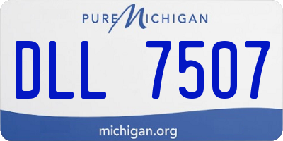 MI license plate DLL7507