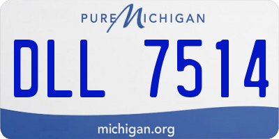MI license plate DLL7514