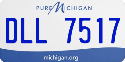 MI license plate DLL7517